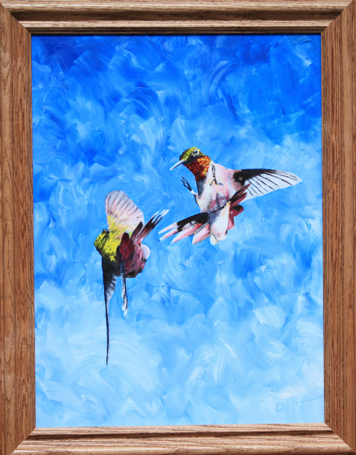 Tumbling I 12 X 16 Oil Painting On Canvas